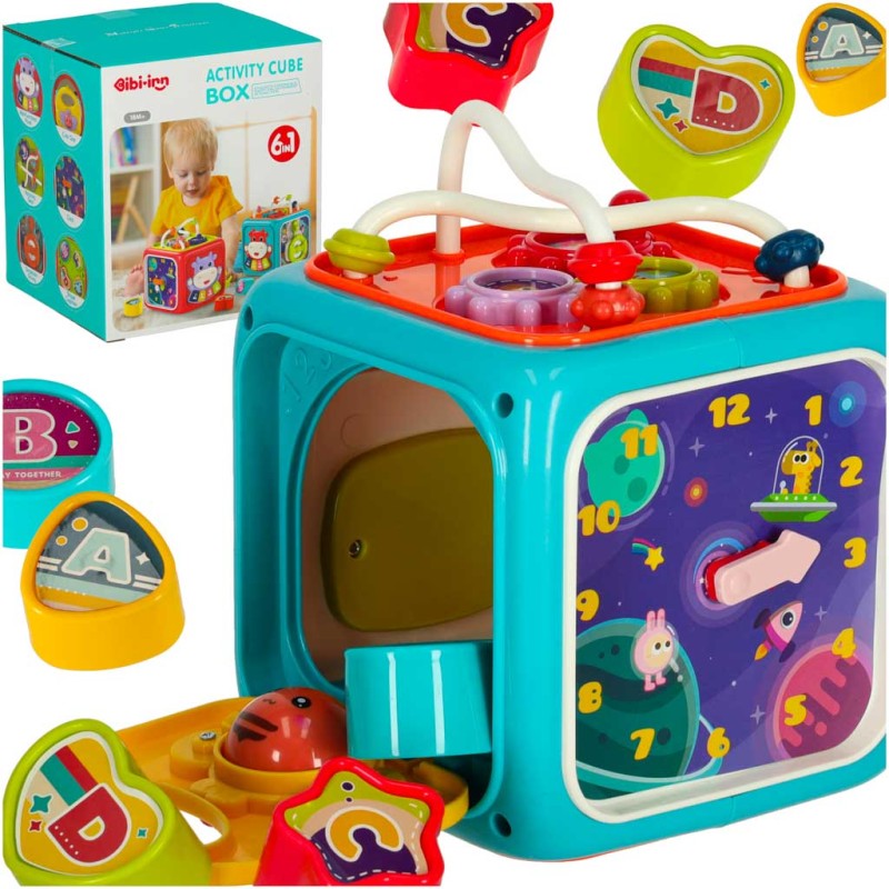 Bloc de trieur de cubes sensoriels interactif nobie
