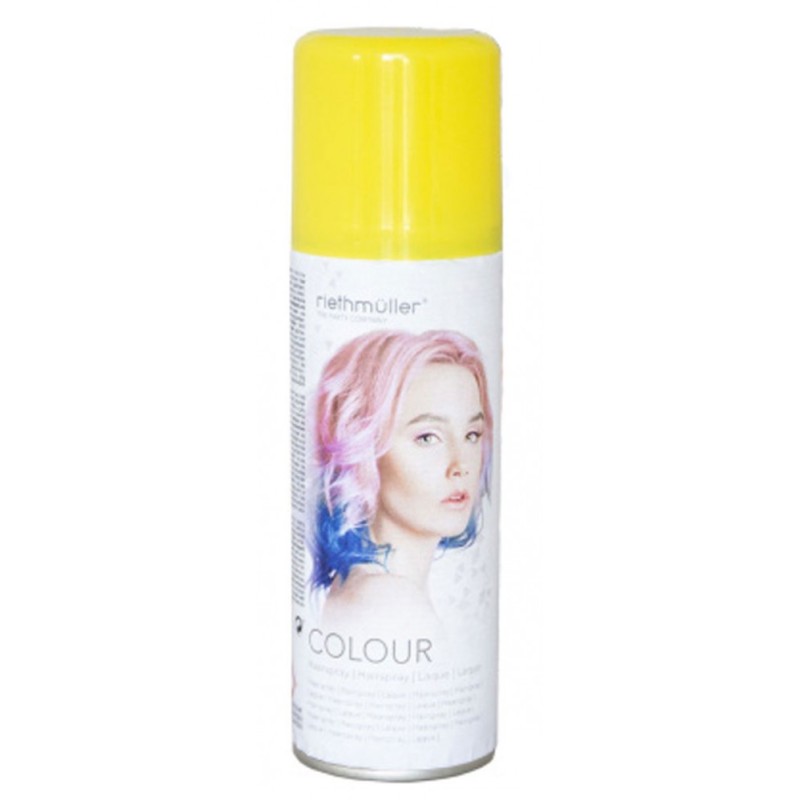 Laque pour cheveux Color Yellow, Laque pour cheveux jaune 100 ml