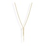 Collier Victoria Gold en pierre blanche