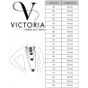 Victoria Silver-colored black leather necklace