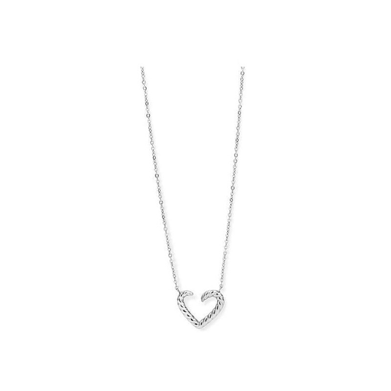 Victoria Silver Heart Necklace