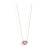 Collier Victoria couleur or rose avec pierres roses