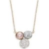 Victoria Rose gold colored multicolored stone necklace