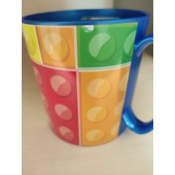 Bricks Lego patterned micro mug 350 ml II. class