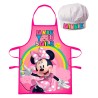 Disney Minnie  Smile children's apron 2-piece set II. class