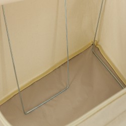 Bedding organizer bag with storage rack 100L