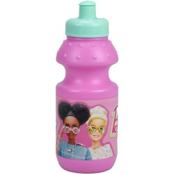 Bouteille en plastique Barbie Happy Thoughts, bouteille de sport 350 ml