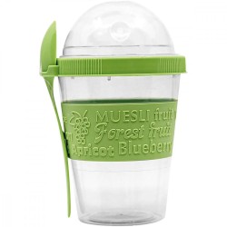 Food Container, Snack holder with lid and spoon 500 ml