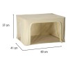Bedding organizer bag with storage rack 100L