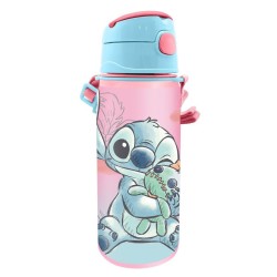 Bouteille en aluminium Disney Lilo et Stitch Cheeky avec crochet 600 ml