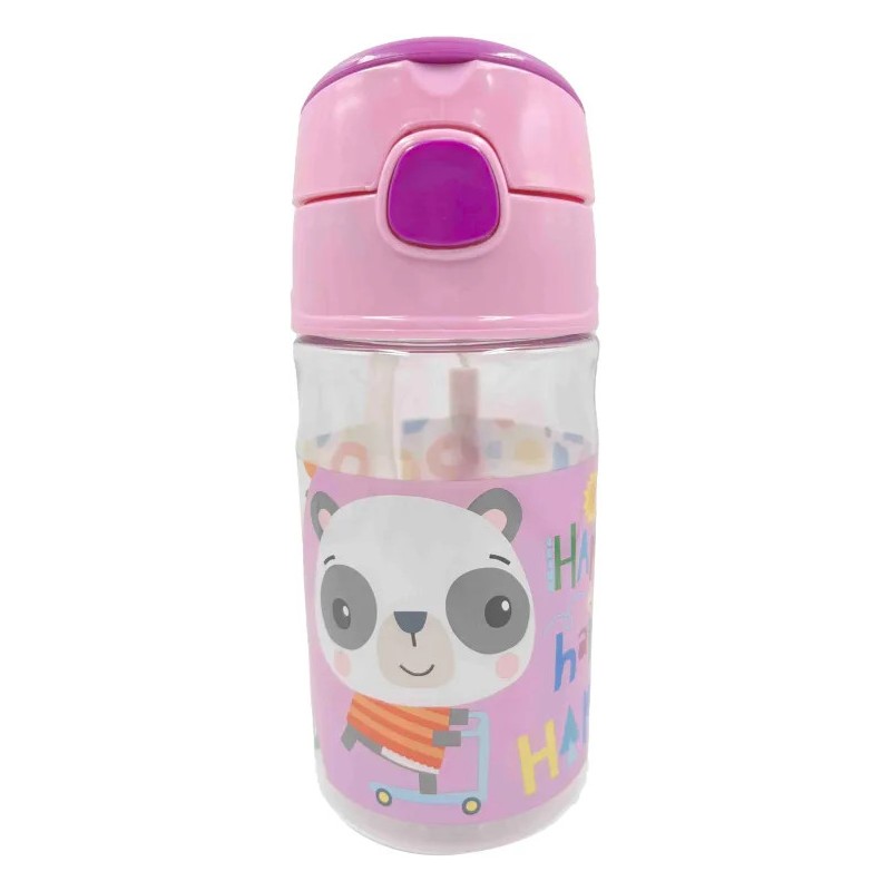 Bouteille en plastique avec crochet Fisher-Price Animals Panda 350 ml