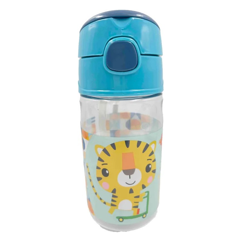 Fisher-Price Animals Tyger plastic water bottle with hook 350 ml