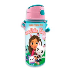 Gabby's Dollhouse Smoothie Land aluminum bottle with hook 600 ml