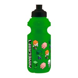 Bouteille en plastique verte Minecraft, bouteille de sport 350 ml