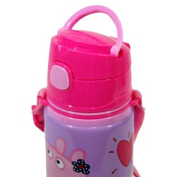 Bouteille en aluminium Peppa Pig avec crochet 600 ml