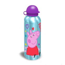 Peppa Pig Hearts aluminum bottle 500 ml