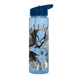 Bouteille en plastique bleue Spiderman, bouteille de sport 600 ml