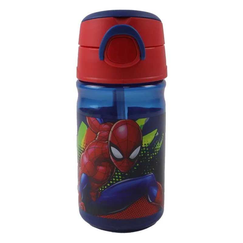 Bouteille en plastique Spiderman Splotch avec crochet 350 ml