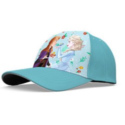 Casquette de baseball pour enfant Disney Frozen Blue Flowers 52 cm