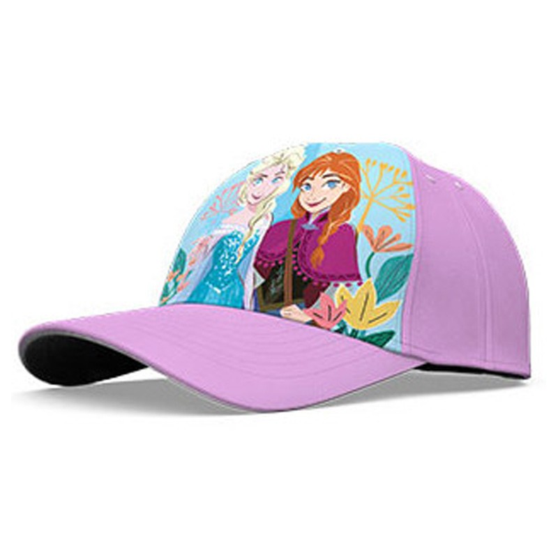 Casquette de baseball pour enfant Disney Frozen Fleurs violettes 52 cm