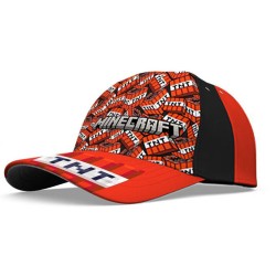 Casquette de baseball Minecraft TNT pour enfants 52 cm