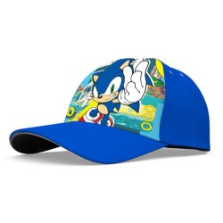 Casquette de baseball pour enfant Sonic the Hedgehog avec anneaux dorés 52 cm