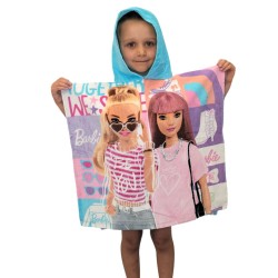 Barbie Together beach towel poncho 60x120 cm