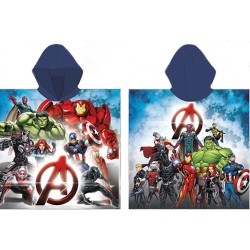 Serviette de plage poncho Avengers Heroes 55x110 cm (séchage rapide)