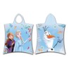 Serviette de plage poncho Disney Frozen bleu 50x115cm