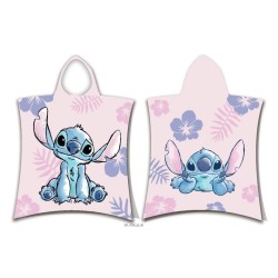 Disney Lilo and Stitch Pink beach towel poncho 50x115 cm