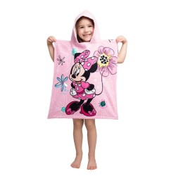 Serviette de plage Poncho Disney Minnie Bow 50x115cm