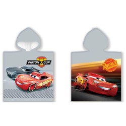 Serviette de plage Poncho Disney Cars Cup 50x100cm