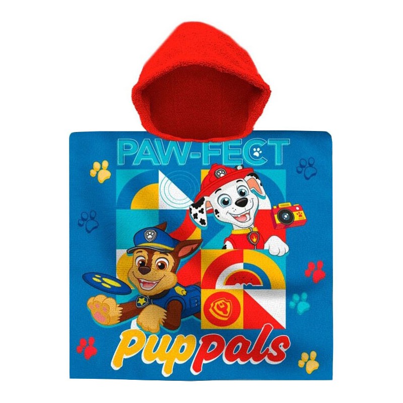 Paw Patrol Paw-fect beach towel poncho 60x120 cm