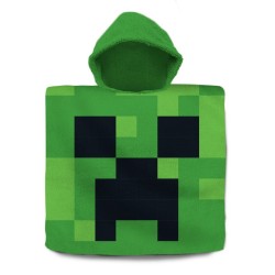 Serviette de plage Poncho Minecraft Vert 60x120 cm