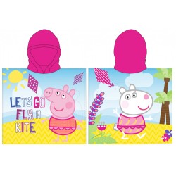 Serviette de plage poncho Peppa Pig 55*110cm (séchage rapide)