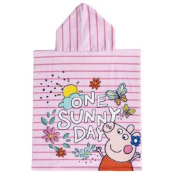 Peppa Pig Sunny Day beach towel poncho 50 x 115 cm