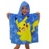 Serviette de plage Poncho Pokémon Bleu 60x120 cm