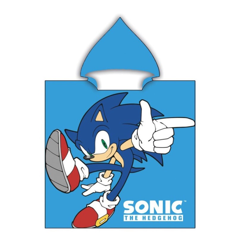 Sonic the Hedgehog Dude Sonic the Hedgehog Beach Towel Poncho 55x110 cm (Fast Dry)