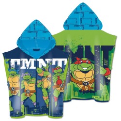 Serviette de plage poncho Tortues Ninja NYC 55x110cm (séchage rapide)