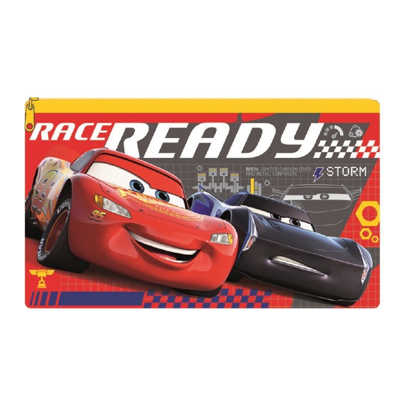 Trousse de toilette et trousse à crayons pour enfants Disney Cars Ready