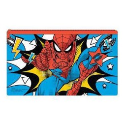 Trousse de toilette et trousse à crayons Spiderman Blue pour enfants