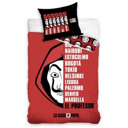 Money Heist bedding set 140×200cm, 70×90 cm