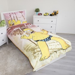 The Simpsons Beach bedding set 140×200cm, 70×90 cm