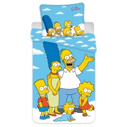 Parure de lit Simpsons Clouds 140 x 200 cm, 70 x 90 cm