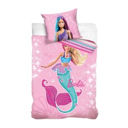 Parure de lit Barbie Mermaid Glitter 140 x 200 cm, 70 x 90 cm