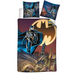 Parure de lit Batman Gotham City 140×200cm, 65x65 cm