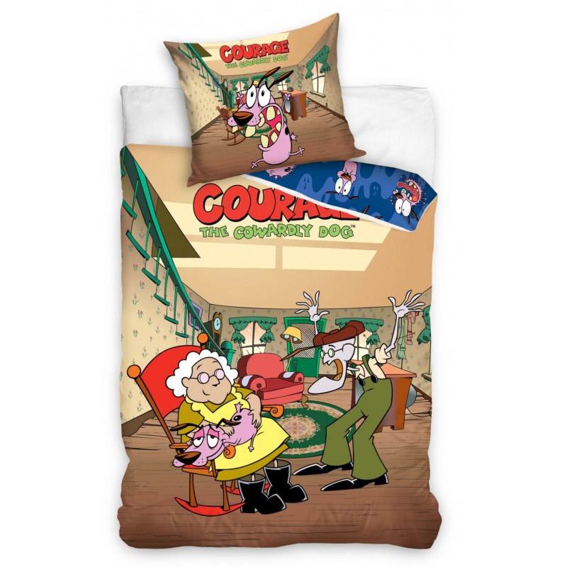 Courage the Cowardly Dog bedding cover 140×200cm, 70×90 cm