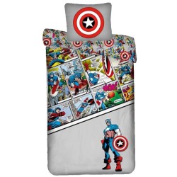 Avengers Comic Bedding Set 140×200 cm, 65×65 cm