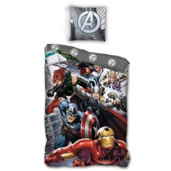 Avengers Action-Packed Avengers Bettw√§sche Set 140√ó200cm, 63√ó63 cm Microfaser