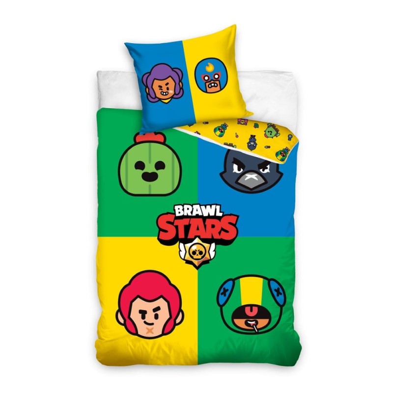 Brawl Stars Brawlers bedding set 140×200cm, 70x90 cm